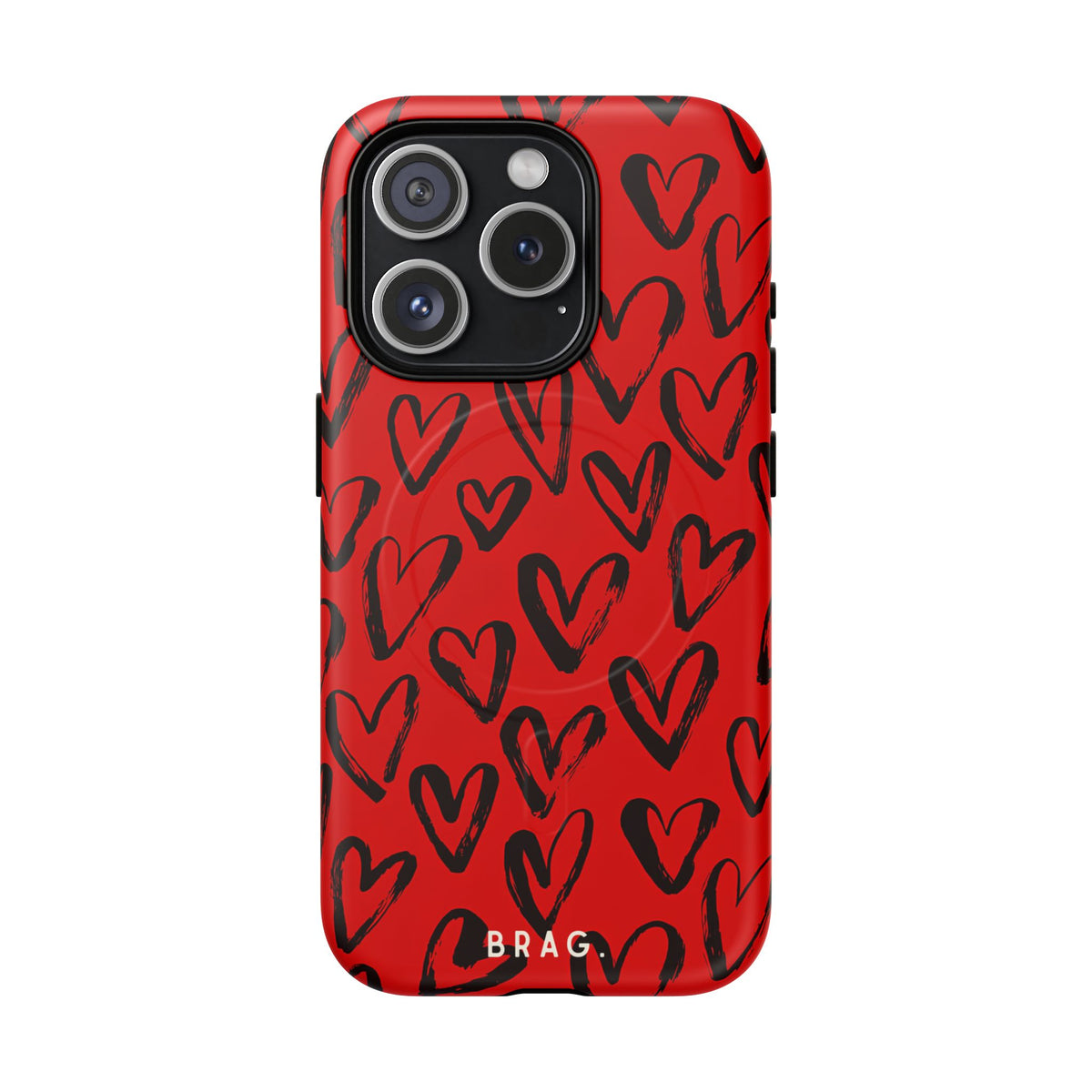 Fire Heart MagSafe Tough Phone Case — Magnetic Protective Cover