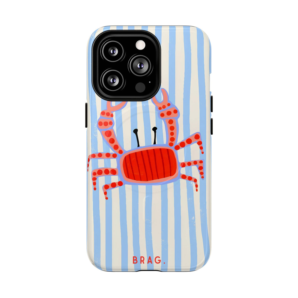 Azure Crab MagSafe Tough Phone Case — Magnetic Protective Cover