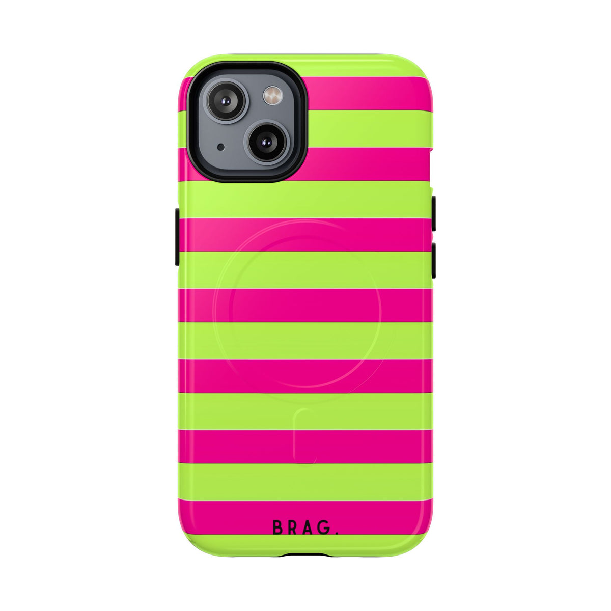 Electric Lime MagSafe Tough Phone Case — Magnetic Protective Cover