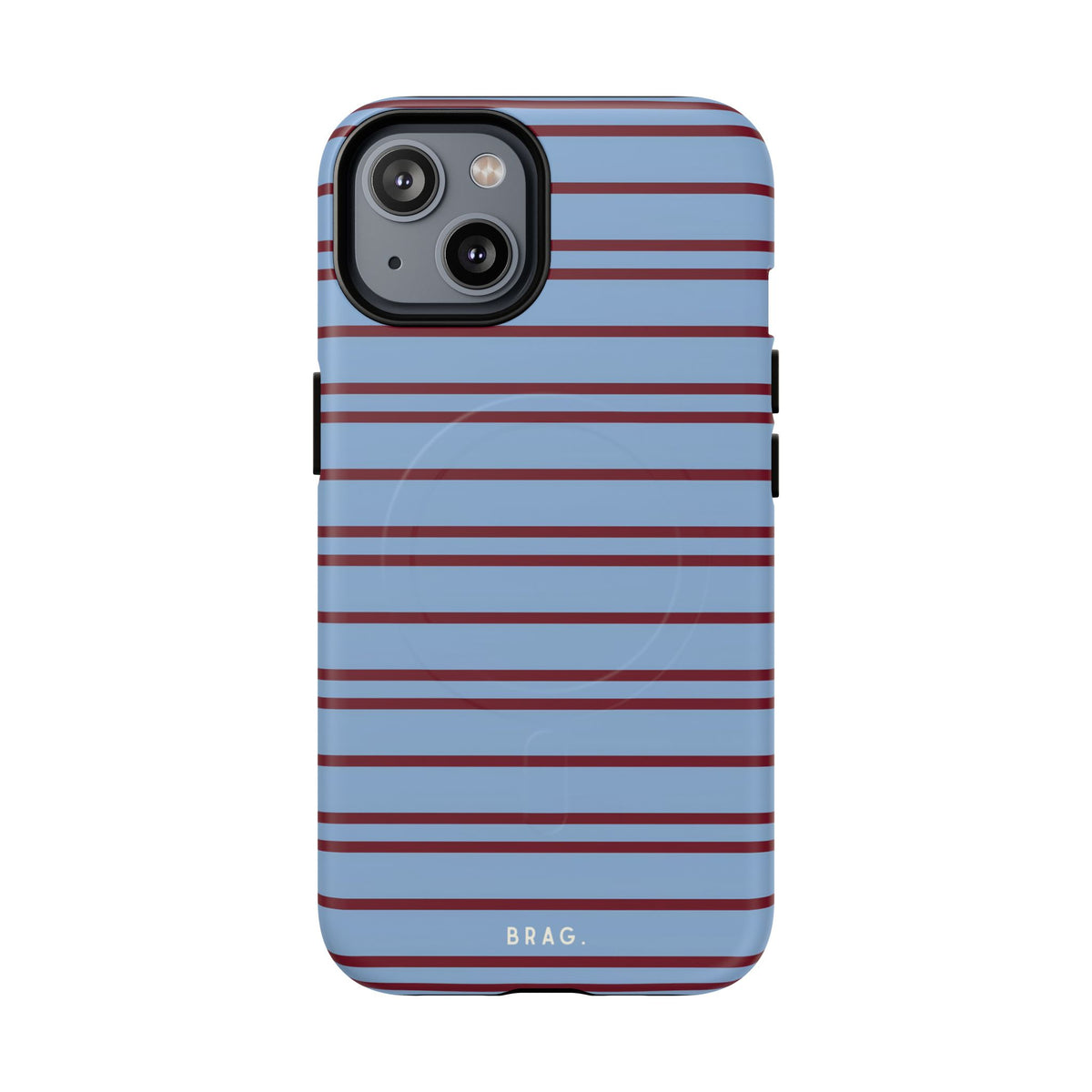 Nautical Stripe MagSafe Tough Phone Case — Magnetic Protective Cover