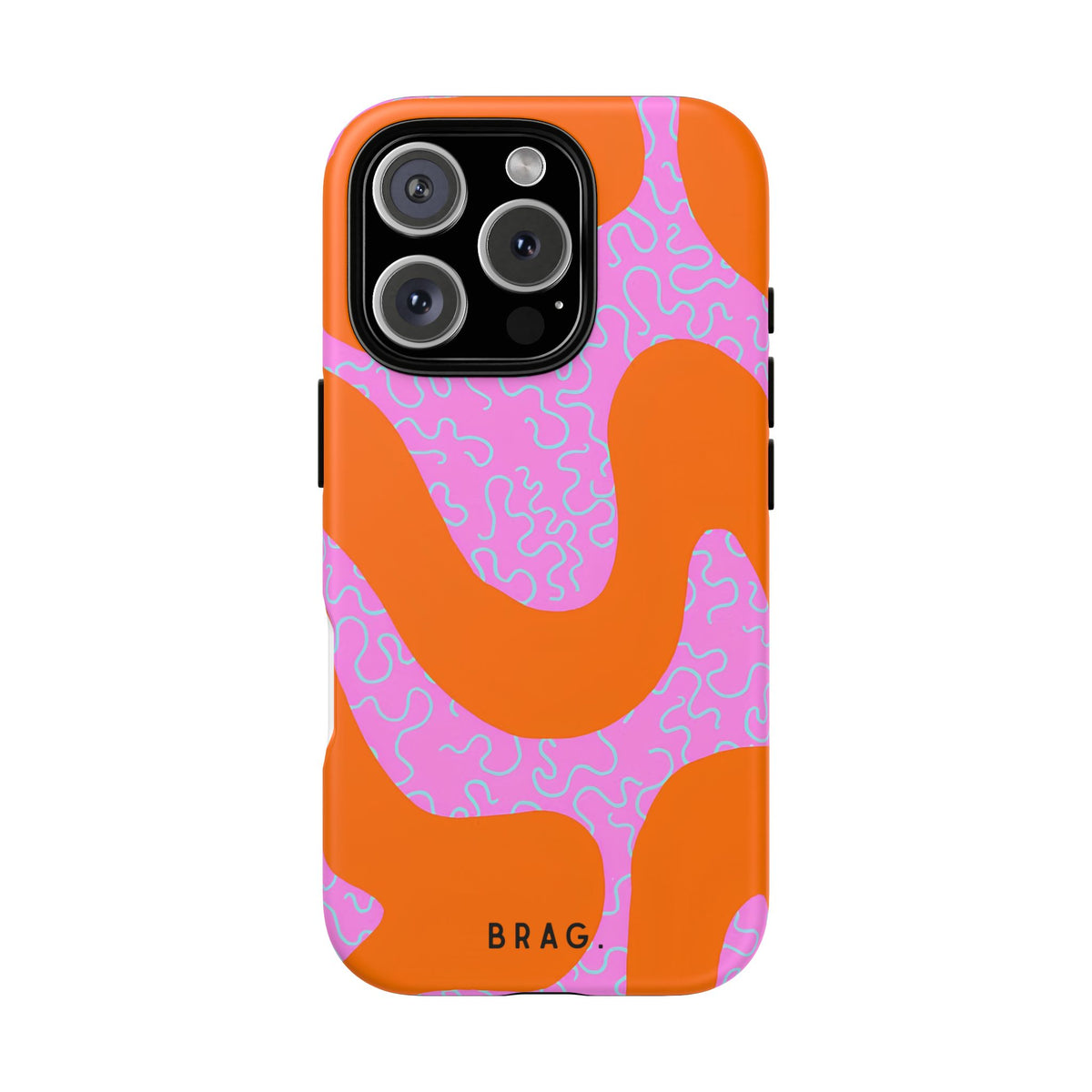 Coral Kiss Tough Phone Case – Shockproof Protective iPhone Cover