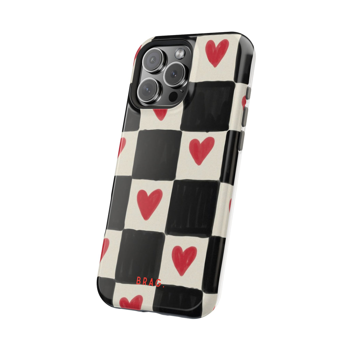 Heart Check Magnetic Impact-Resistant Phone Case