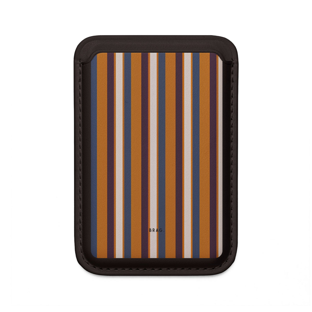 Sunset Stripe MagSafe Vegan Wallet — Slim Phone Card Holder