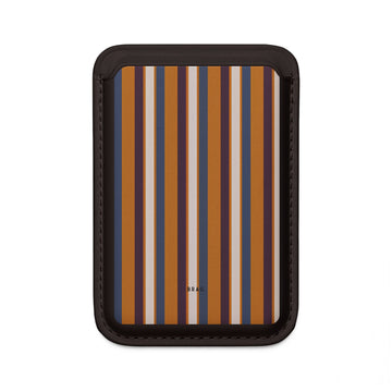 Sunset Stripe MagSafe Vegan Wallet — Slim Phone Card Holder