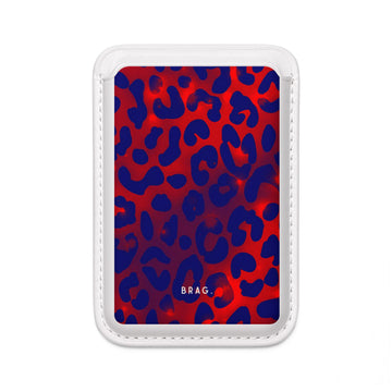 Electric Blue MagSafe Vegan Wallet — Slim Phone Card Holder