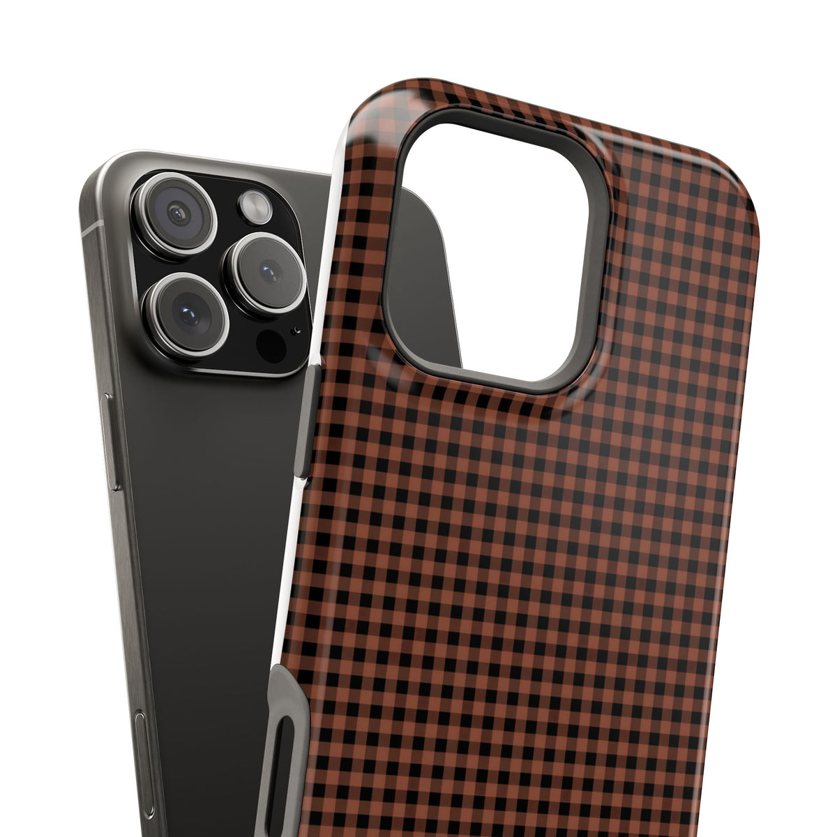Cafe Check Magnetic Impact-Resistant Phone Case