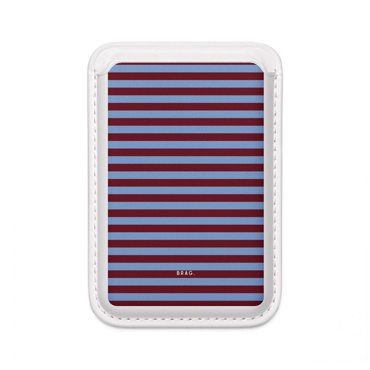 Varsity Stripe MagSafe Vegan Wallet — Slim Phone Card Holder