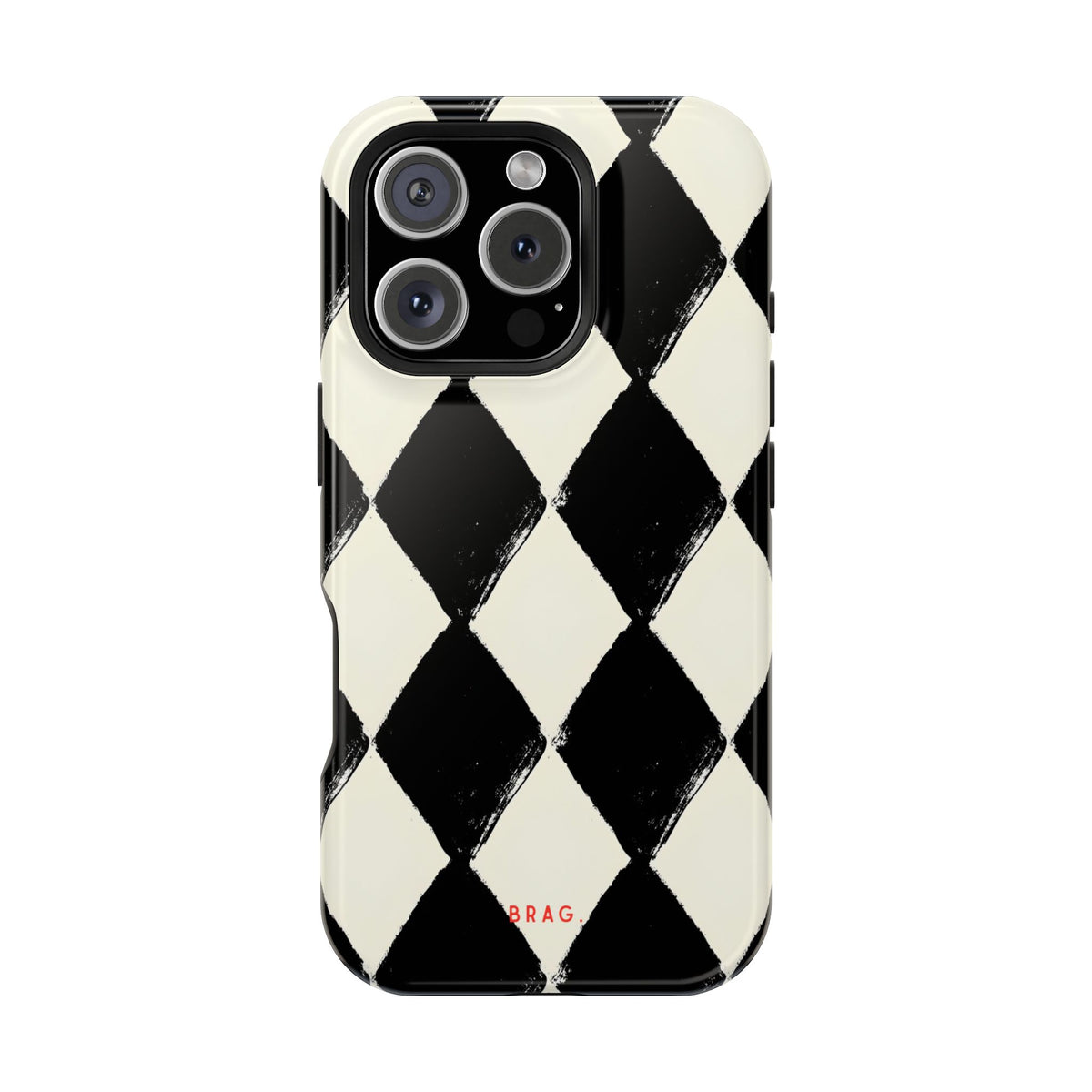 Ivory Harlequin Magnetic Impact-Resistant Phone Case