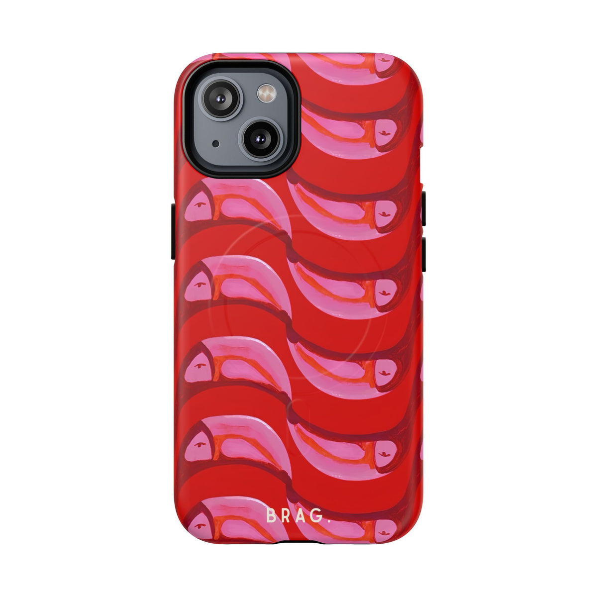Pink Current MagSafe Tough Phone Case — Magnetic Protective Cover