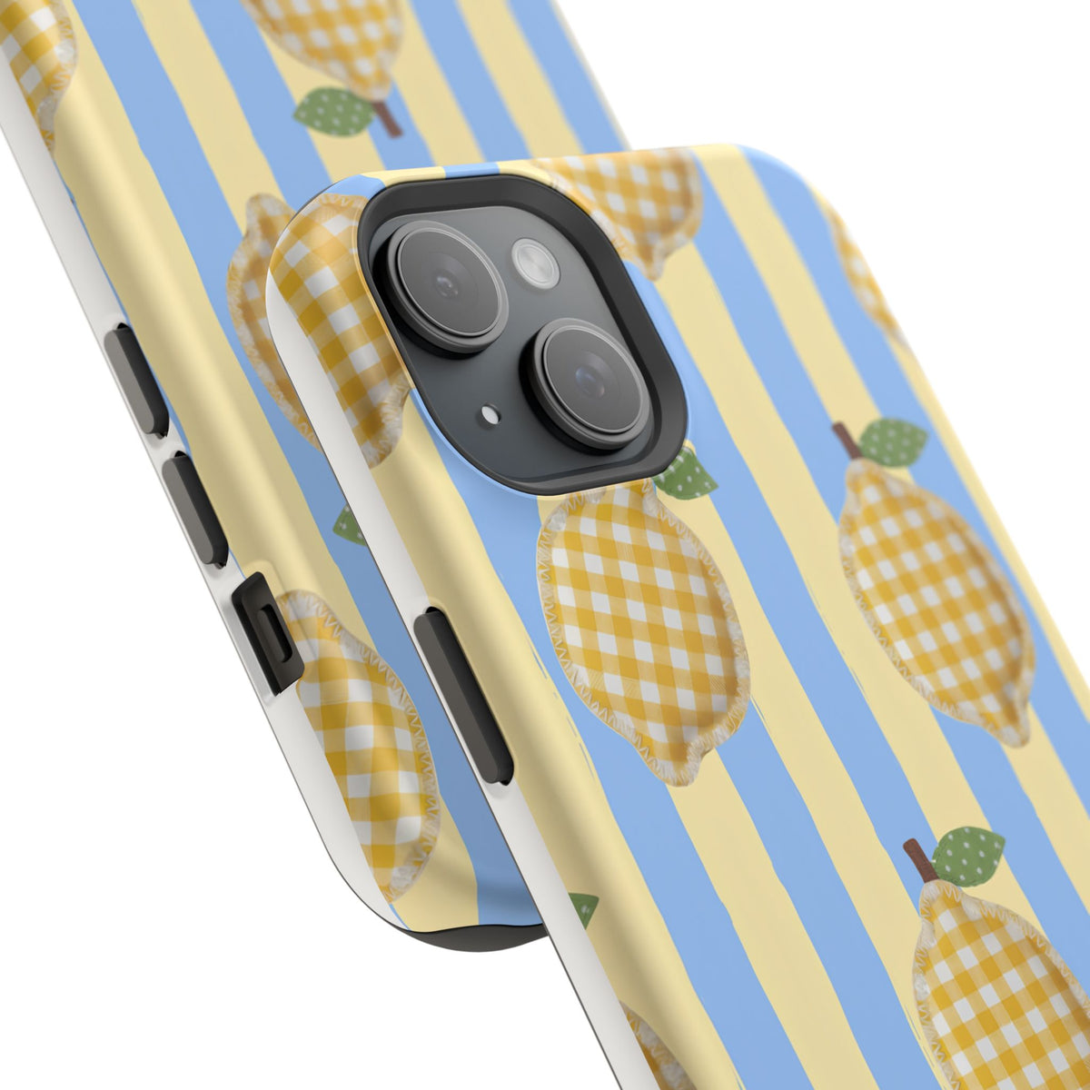Lemon checks Magnetic Impact-Resistant Phone Case