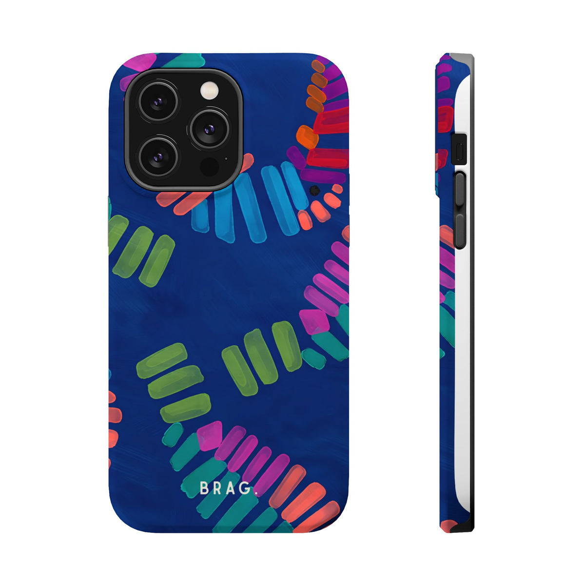 Blue Palm Magnetic Impact-Resistant Phone Case