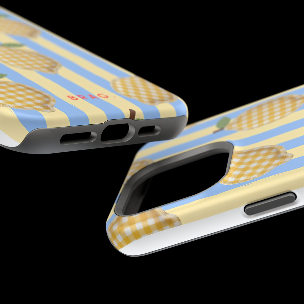 Lemon checks Magnetic Impact-Resistant Phone Case