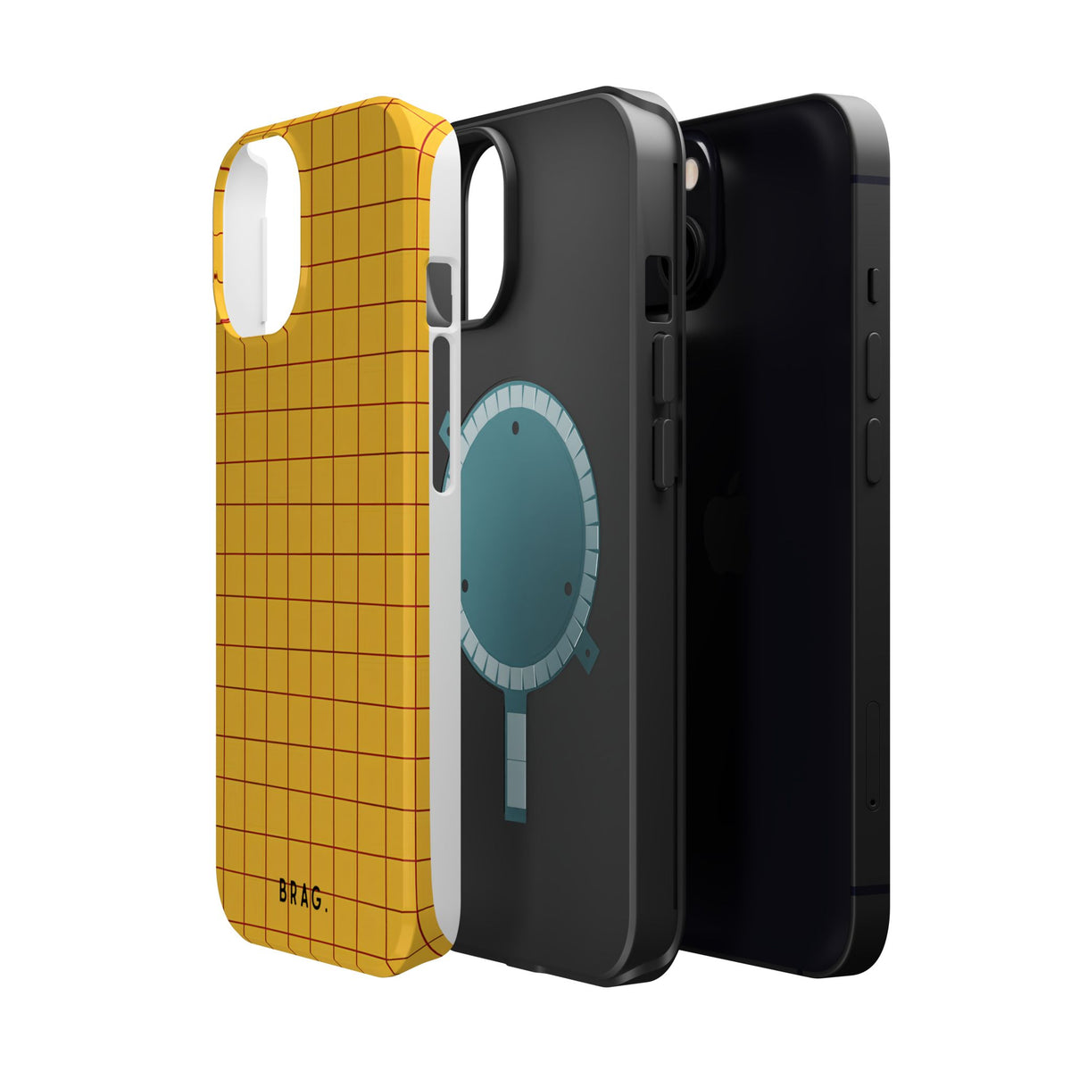 Cheese Grid Magnetic Impact-Resistant Phone Case