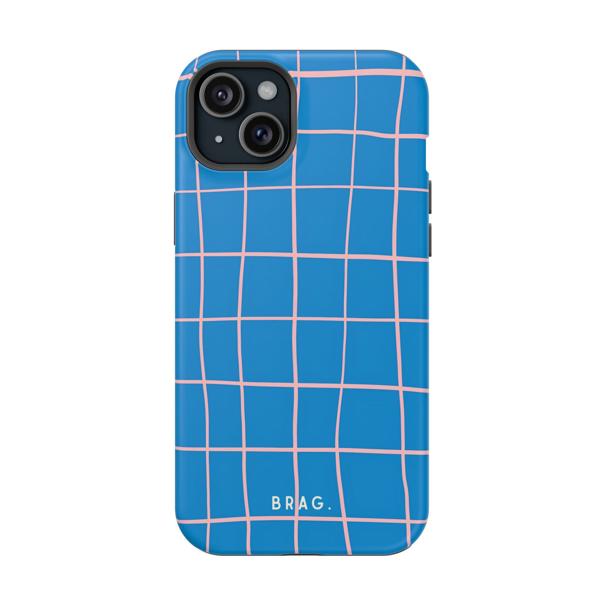 Coastal Grid Magnetic Impact-Resistant Phone Case