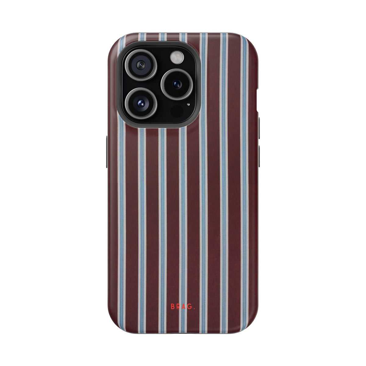 Maroon Lines Magnetic Impact-Resistant Phone Case