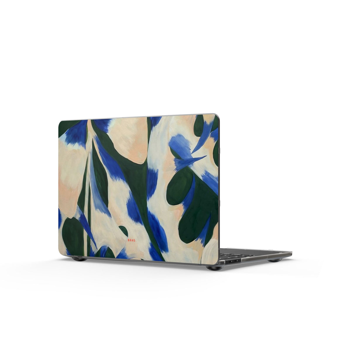 Blue Garden Matte MacBook Case — Slim Protective Laptop Cover