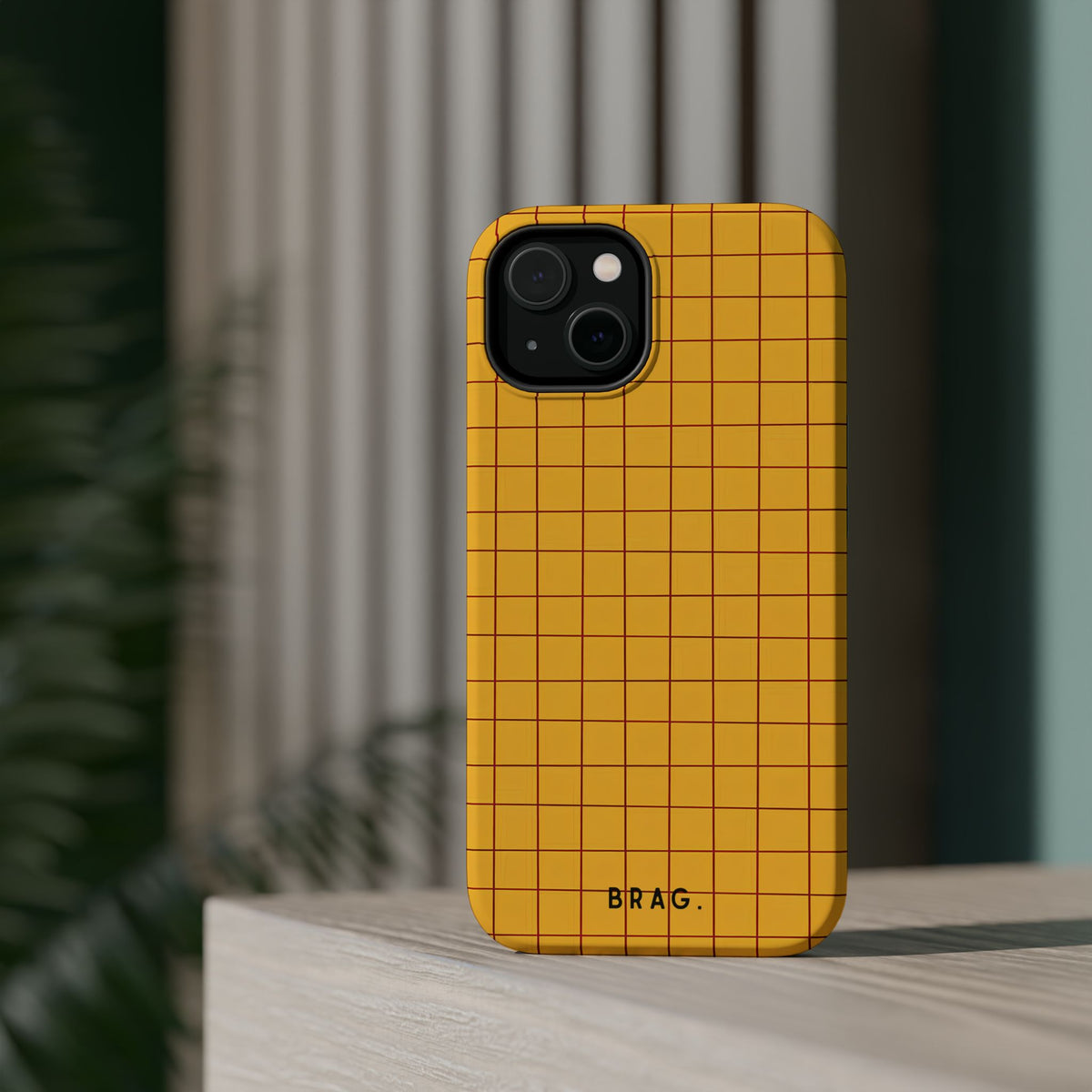 Cheese Grid Magnetic Impact-Resistant Phone Case