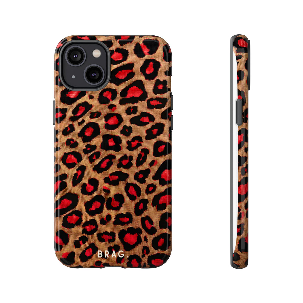 Fire Leo Leopard Tough Phone Case – Shockproof Protective iPhone Cover