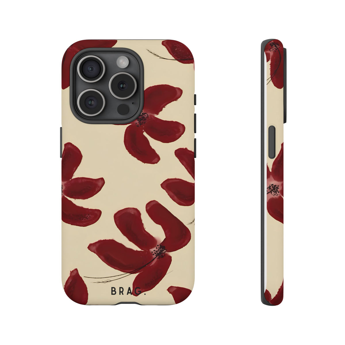 Cherry Bloom Tough Phone Case – Shockproof Protective iPhone Cover