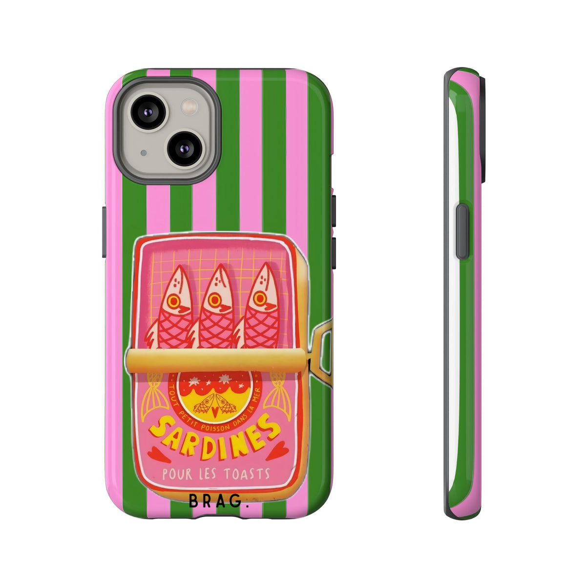 Tinned Pink Tough Phone Case – Shockproof Protective iPhone Cover