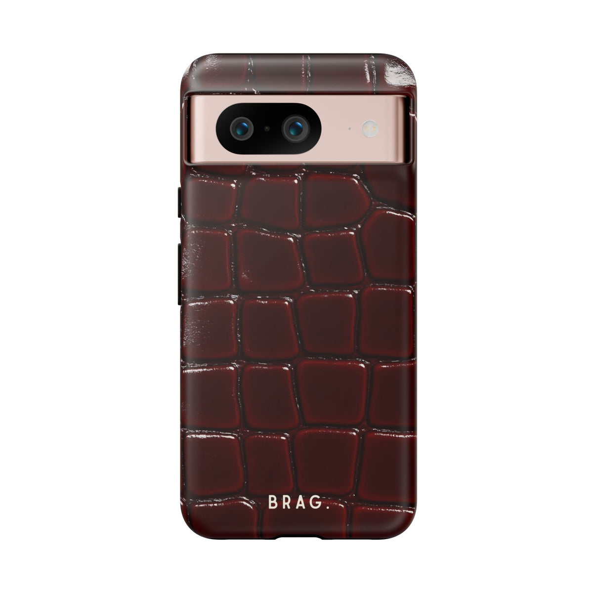 Cherry Leather Tough Phone Case – Shockproof Protective iPhone Cover