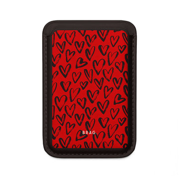 Fire heart MagSafe Vegan Wallet — Slim Phone Card Holder