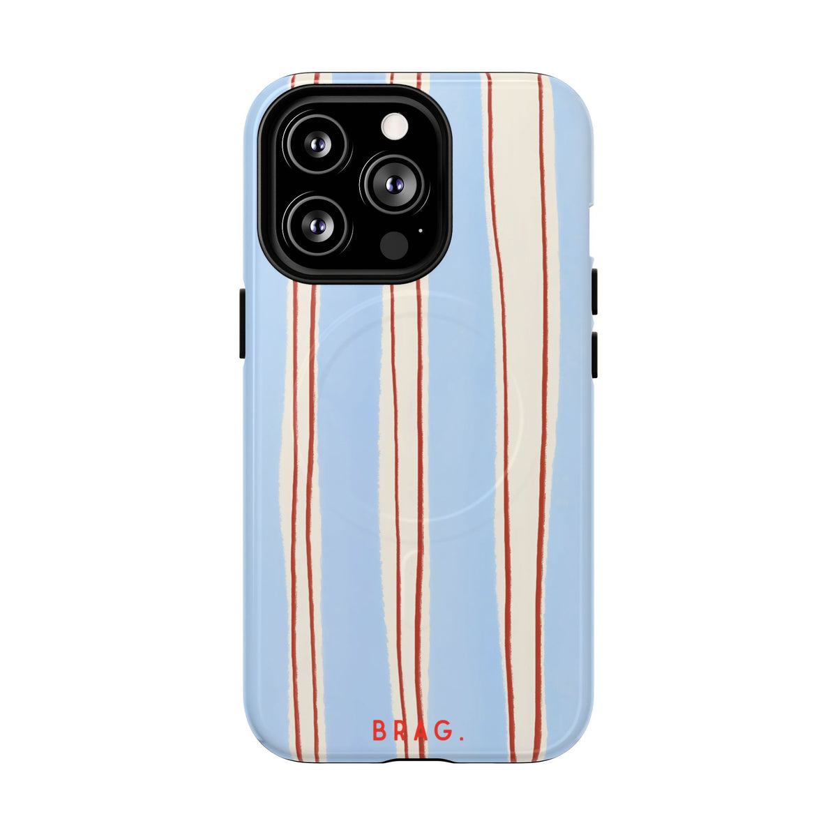 Blue Linen MagSafe Tough Phone Case — Magnetic Protective Cover