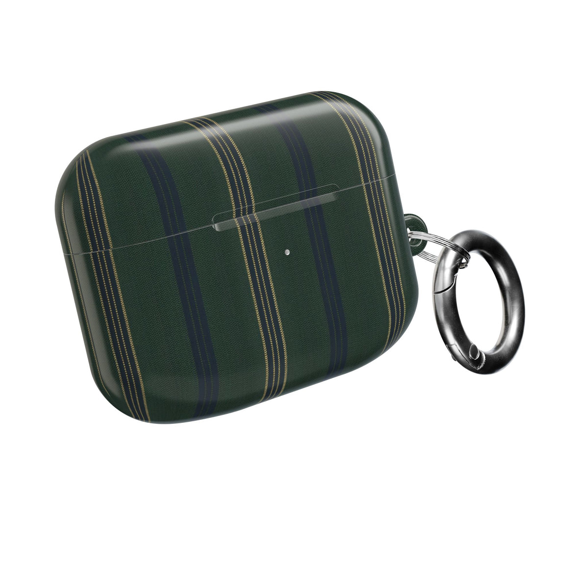 Olive Pinstripe AirPod Case – Slim Protective Charging Case