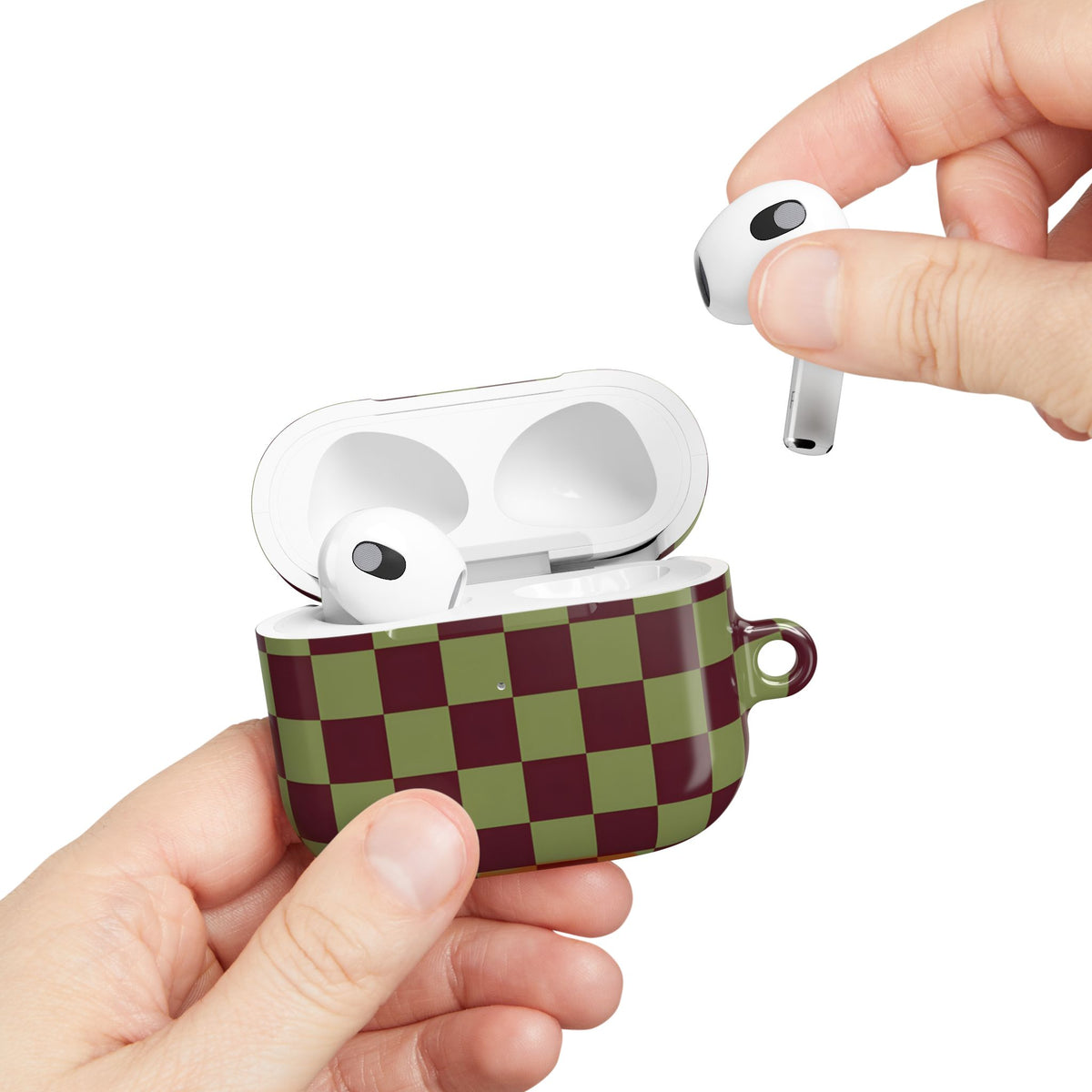 Lucky Check AirPod Case – Slim Protective Charging Case