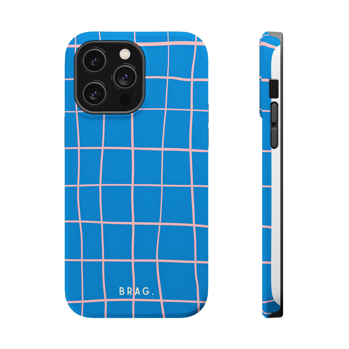 Coastal Grid Magnetic Impact-Resistant Phone Case