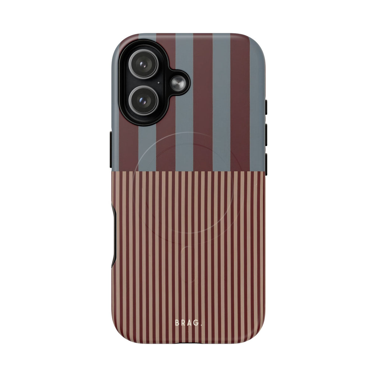 Candy Stripe MagSafe Tough Phone Case — Magnetic Protective Cover