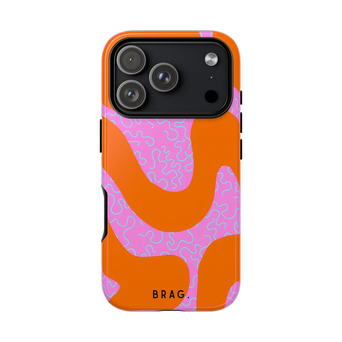 Coral Kiss Tough Phone Case – Shockproof Protective iPhone Cover