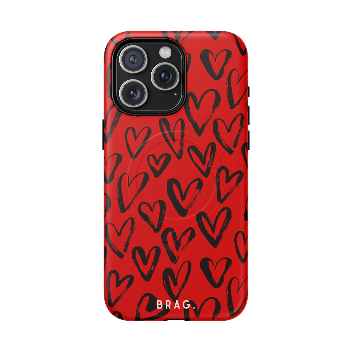 Fire Heart MagSafe Tough Phone Case — Magnetic Protective Cover