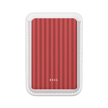 Sunset Stripe MagSafe Vegan Wallet — Slim Phone Card Holder