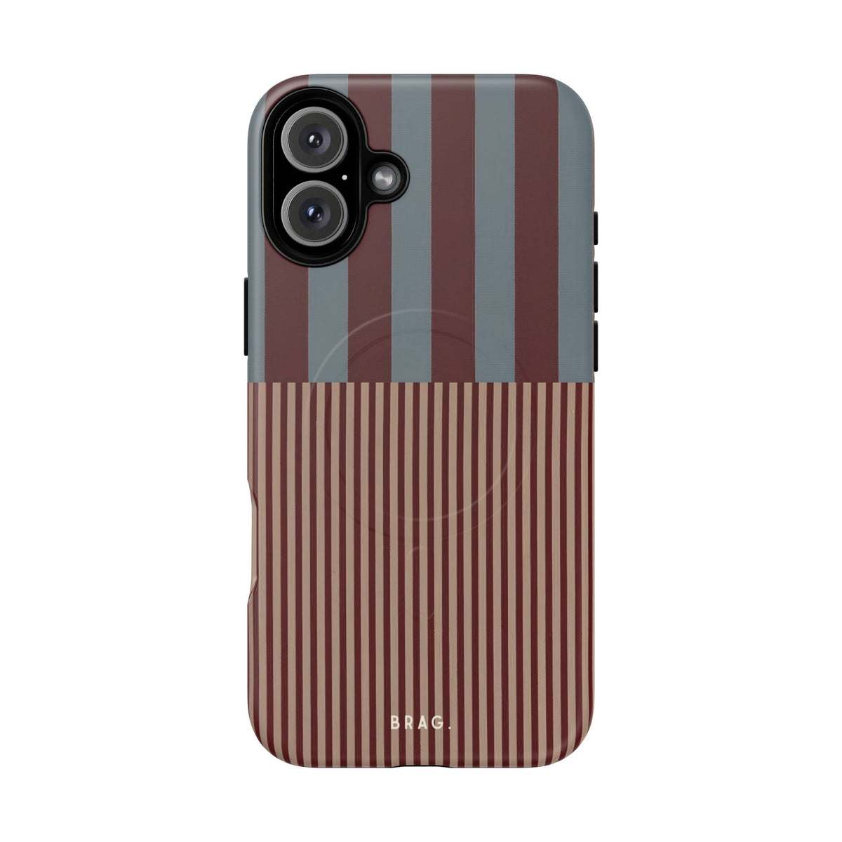 Candy Stripe MagSafe Tough Phone Case — Magnetic Protective Cover