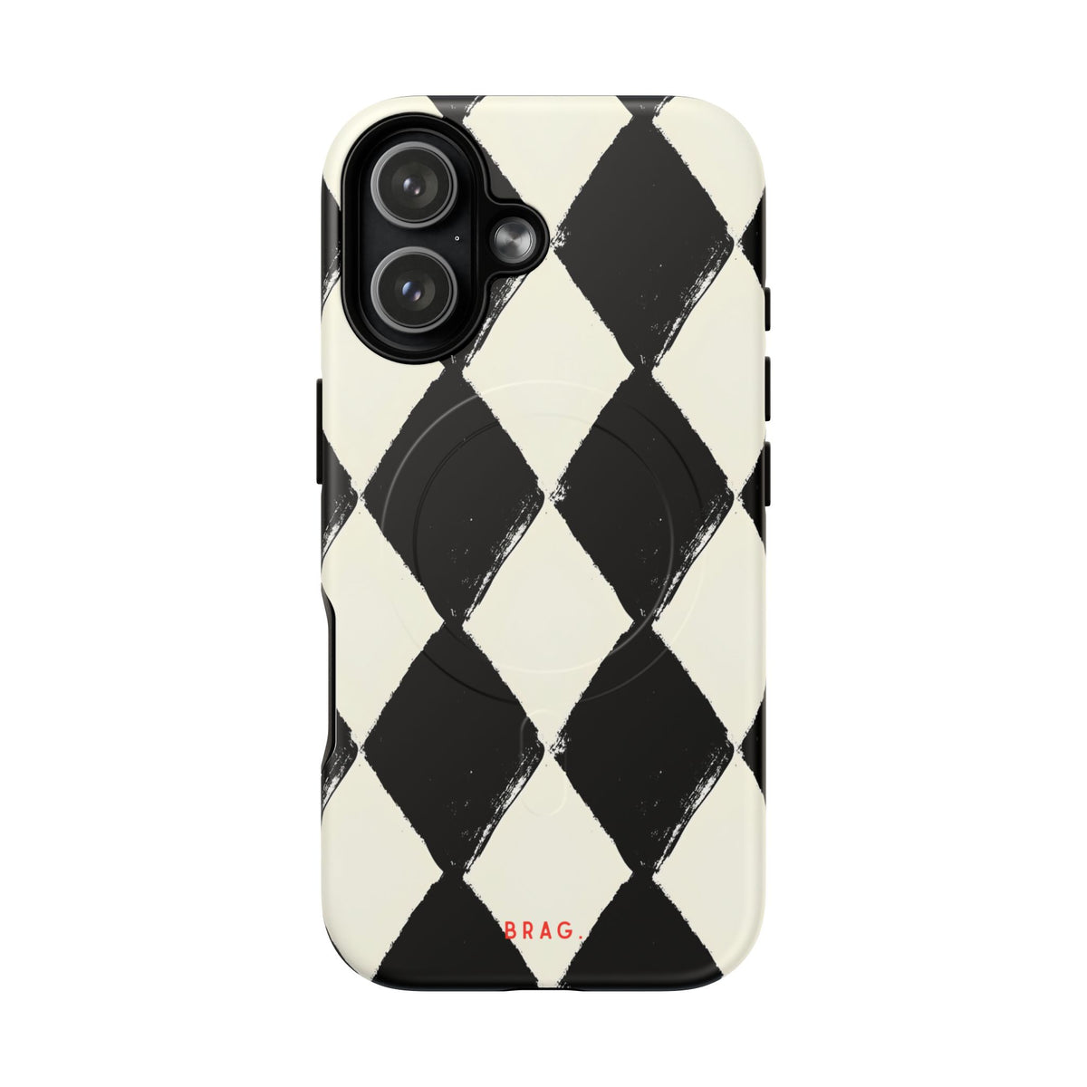Ivory Harlequin MagSafe Tough Phone Case — Magnetic Protective Cover