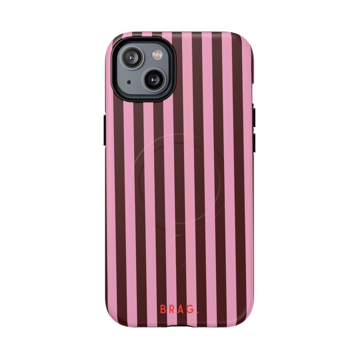 Candy Stripe MagSafe Tough Phone Case — Magnetic Protective Cover