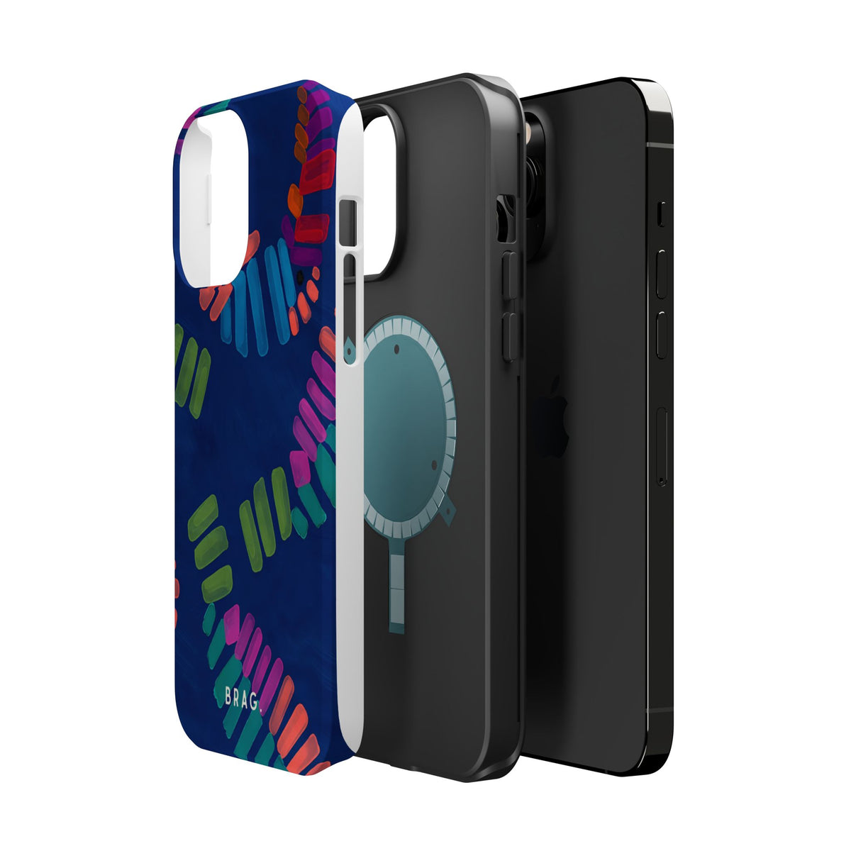 Blue Palm Magnetic Impact-Resistant Phone Case