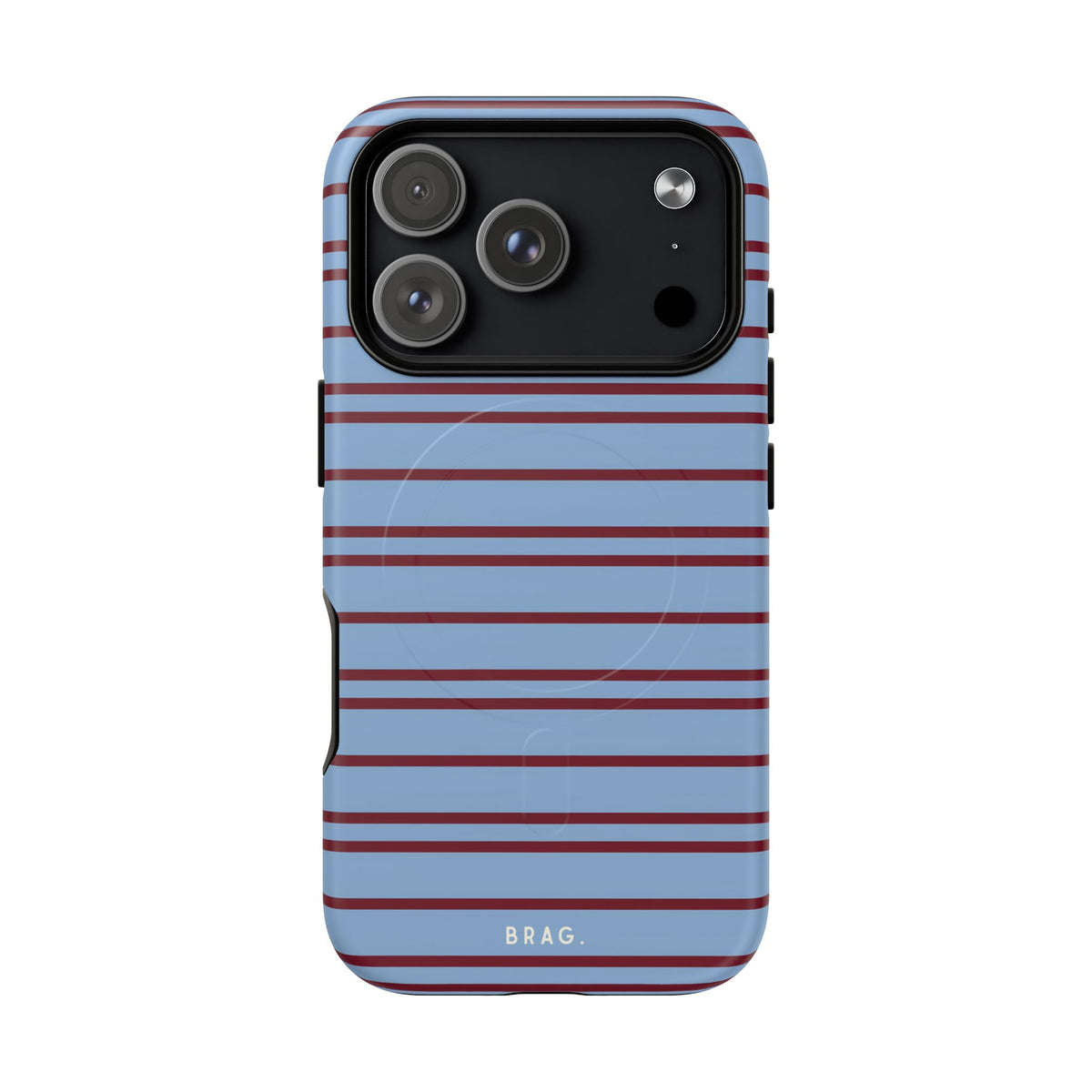 Nautical Stripe MagSafe Tough Phone Case — Magnetic Protective Cover