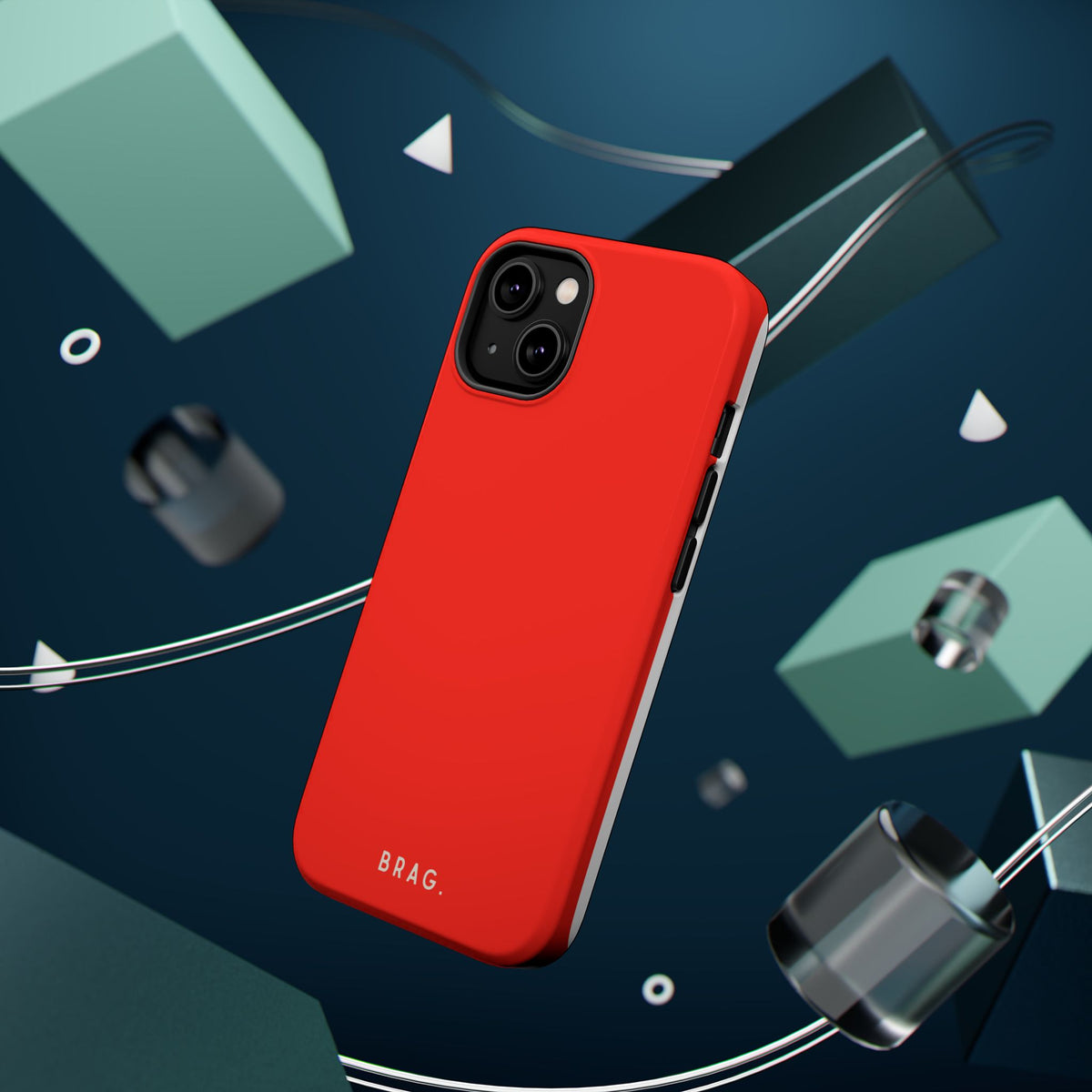 Brag Red Magnetic Impact-Resistant Phone Case
