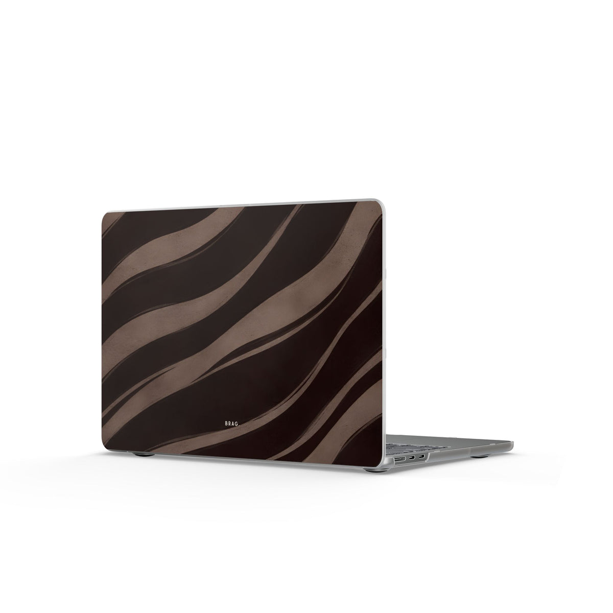 Zebra Wave Matte MacBook Case — Slim Protective Laptop Cover