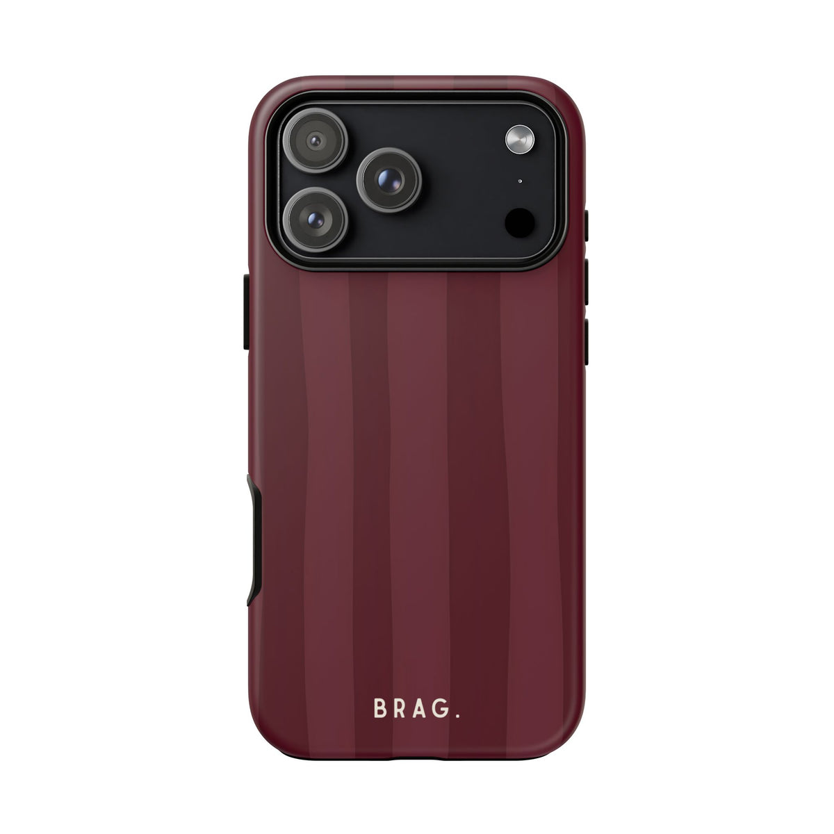 Dark Cherry Tough Phone Case – Shockproof Protective iPhone Cover