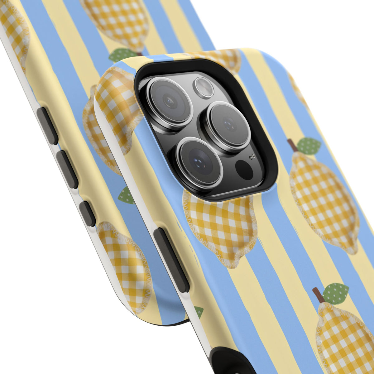 Lemon checks Magnetic Impact-Resistant Phone Case