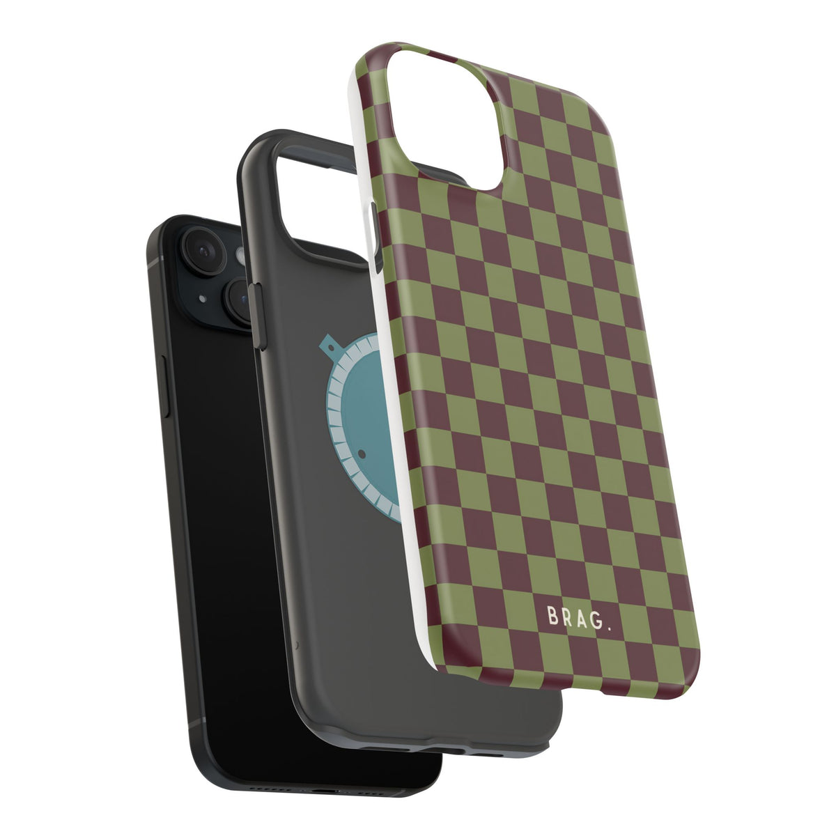 Lucky Check Magnetic Impact-Resistant Phone Case