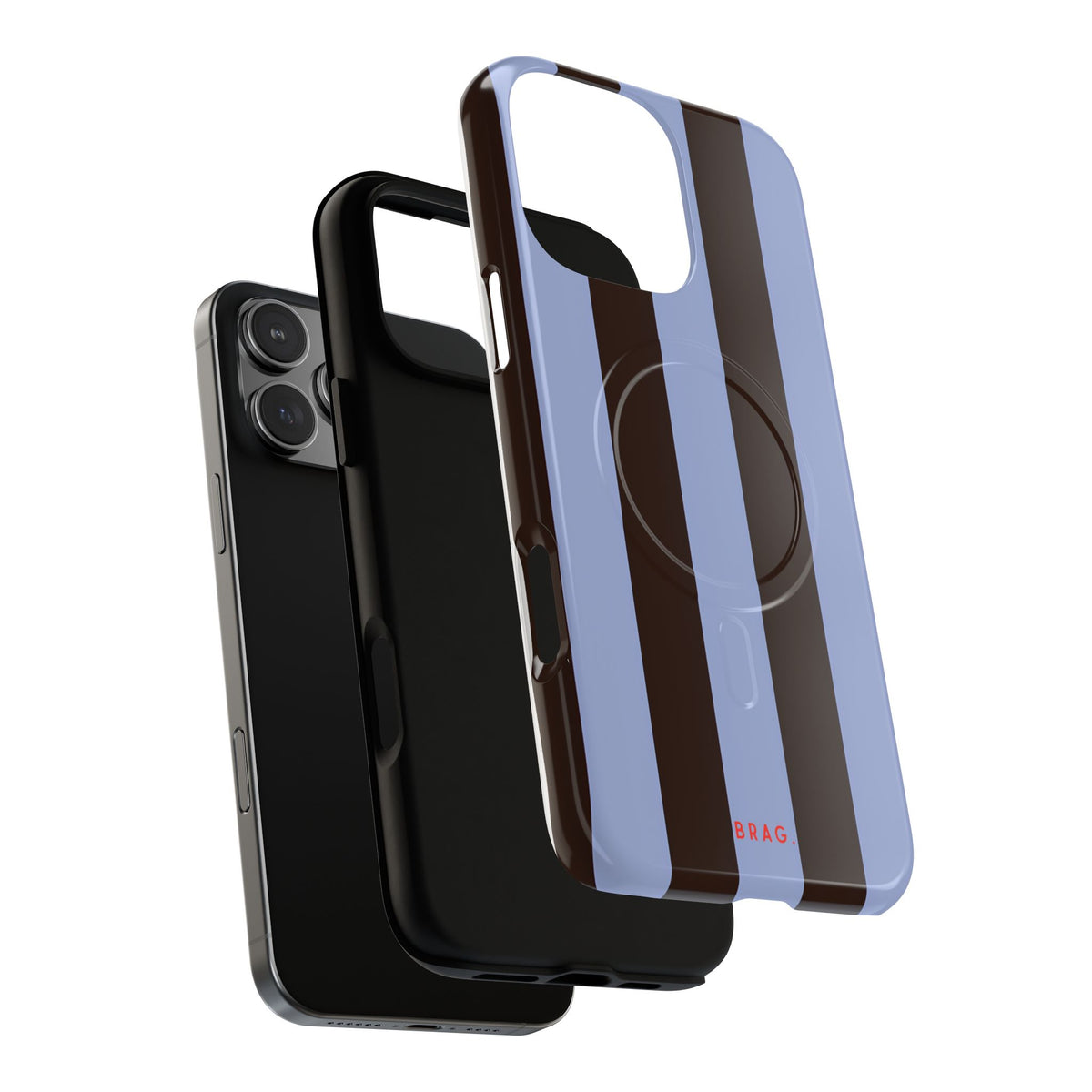 Grayscale Gradient MagSafe Tough Phone Case — Magnetic Protective Cover