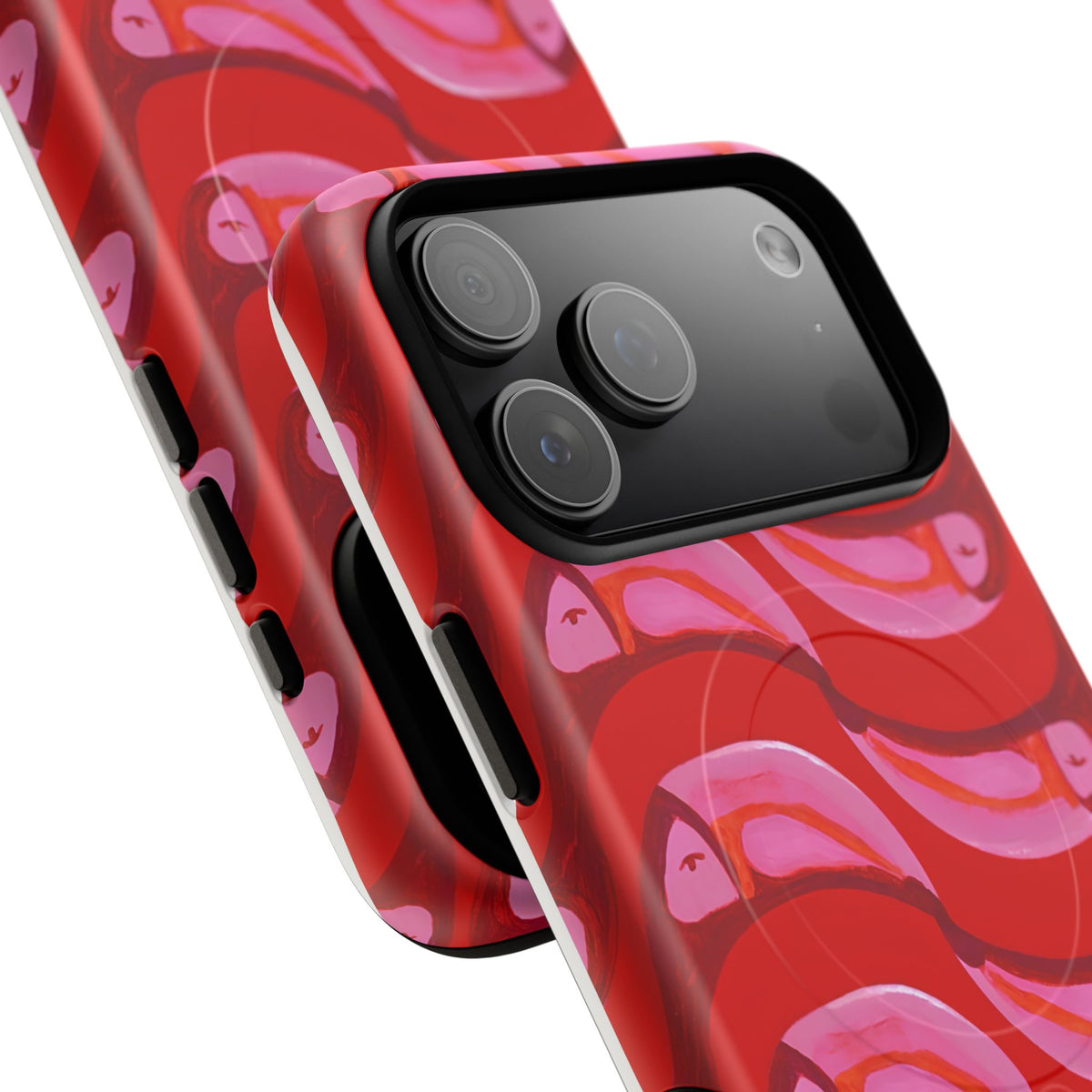 Pink Current MagSafe Tough Phone Case — Magnetic Protective Cover