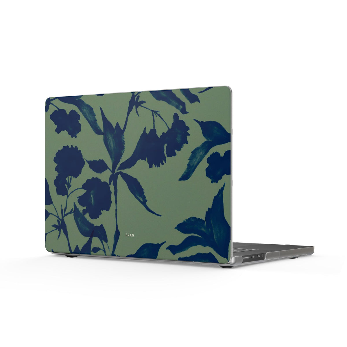 Sage Bloom Matte MacBook Case — Slim Protective Laptop Cover