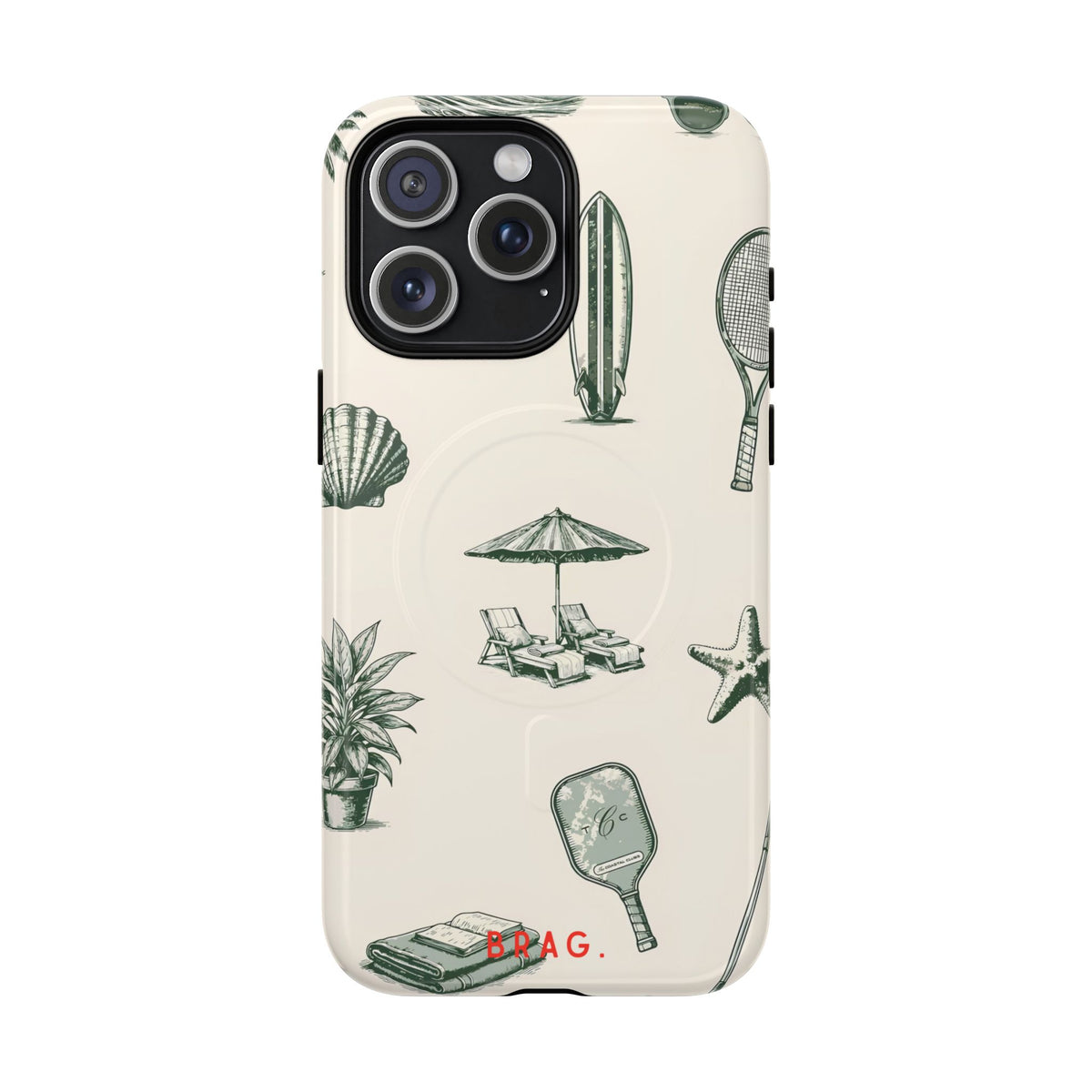 Beach Club MagSafe Tough Phone Case — Magnetic Protective Cover