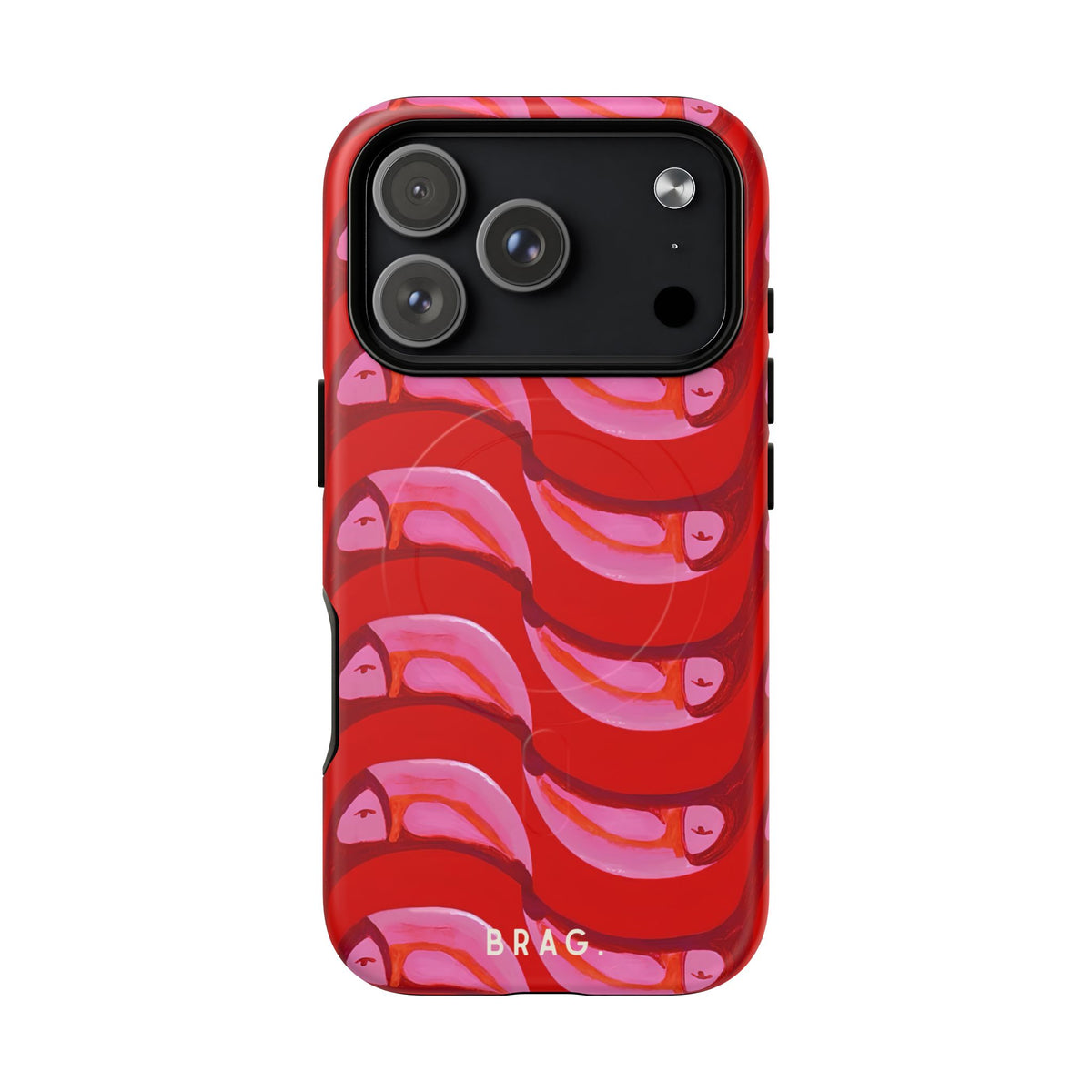 Pink Current MagSafe Tough Phone Case — Magnetic Protective Cover