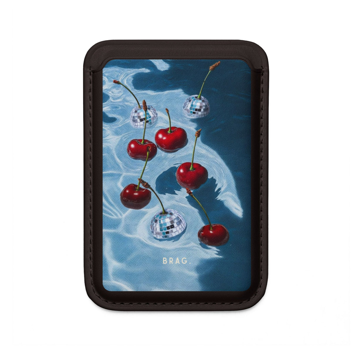 Cherry Ice MagSafe Vegan Wallet — Slim Phone Card Holder